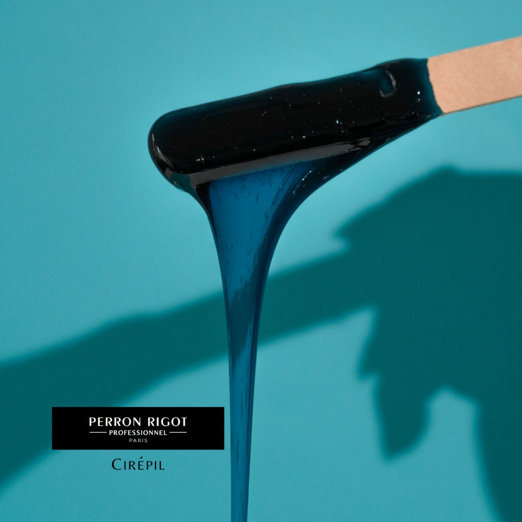 Cirepil Deep Blue Hard Wax Dripping from Wax Stick