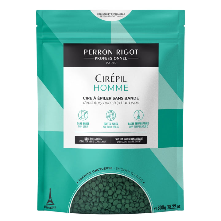 Cirepil Homme Green Hard Wax Beads for Waxing Men