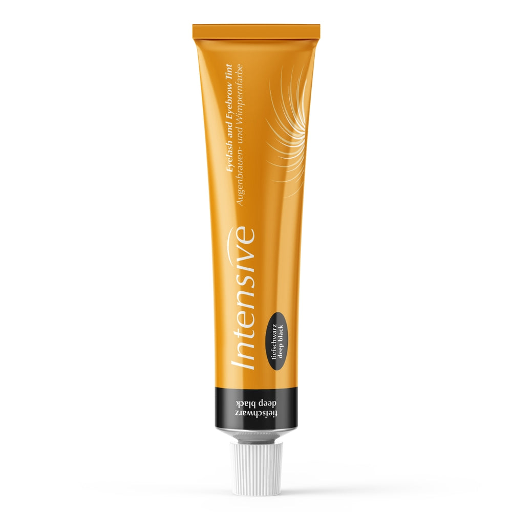 Intensive Deep Black Eyelash Tint Gold Tube