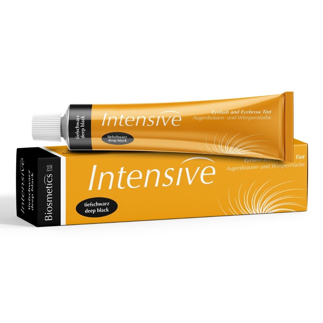 Intensive Deep Black Eyelash Tint Gold Box