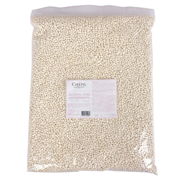 Cirepil Escential Rose Creamy White Hard Wax Beads 8.3 lb Bulk Bag