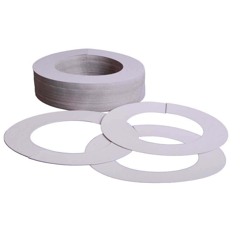 White Paper Wax Collars 100 ct