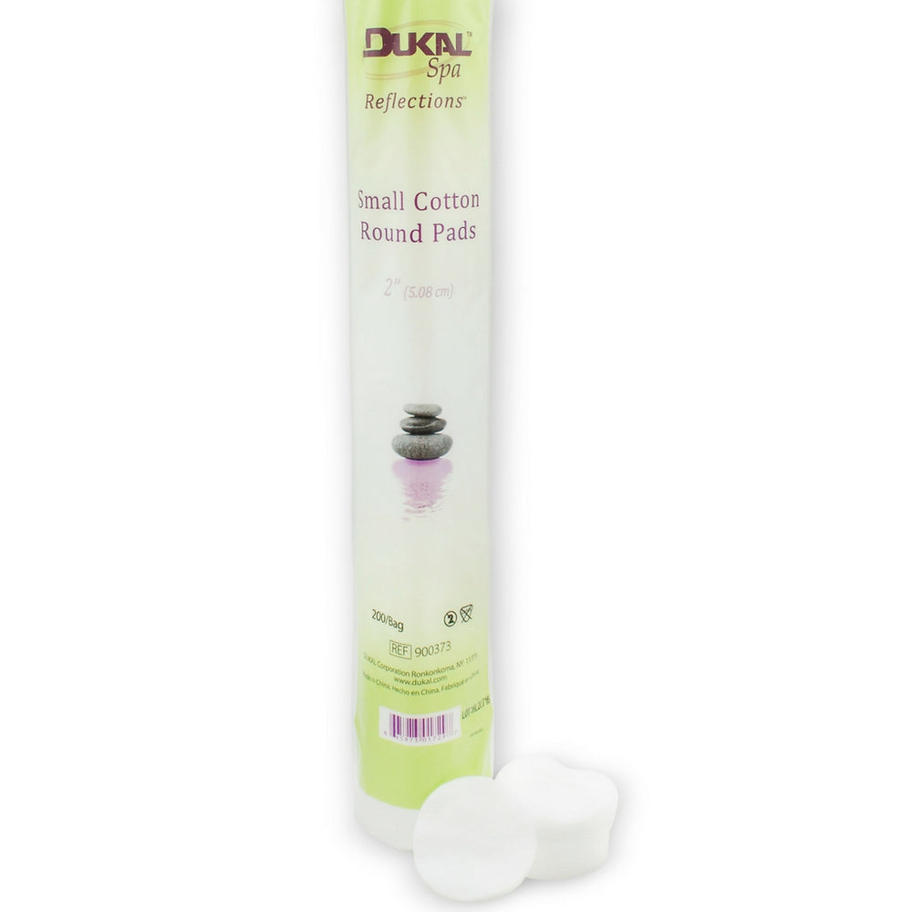 Dukal Spa 2" Small Cotton Pads 200 ct