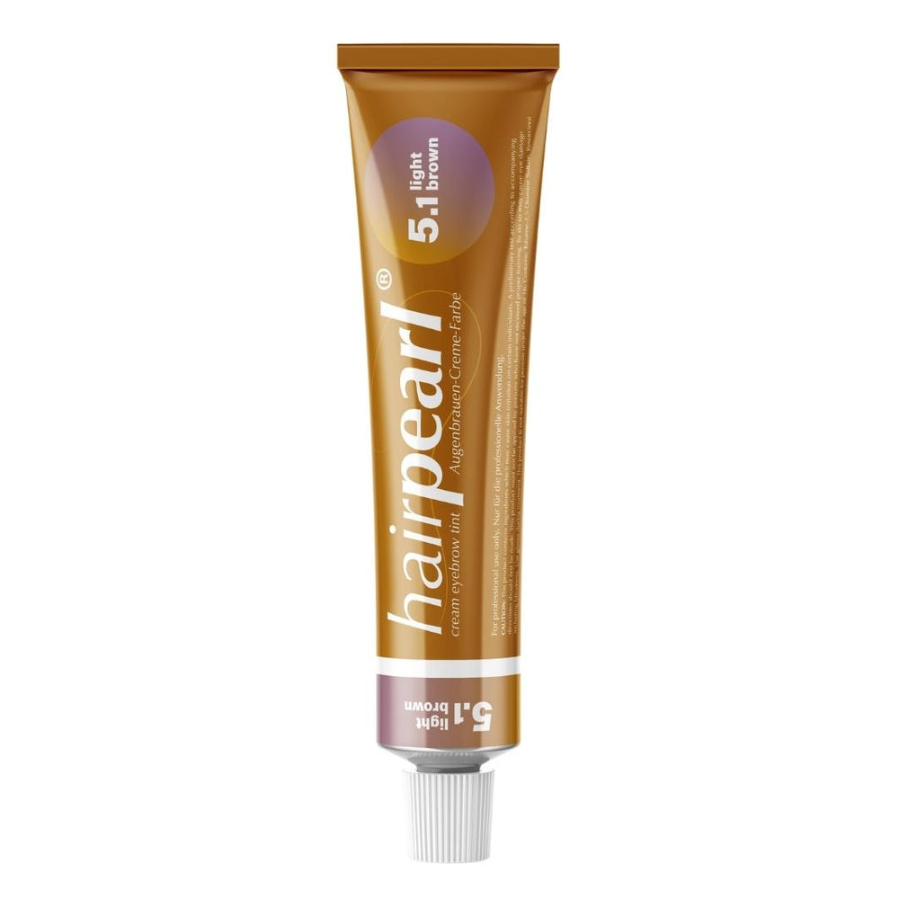 Hairpearl Cream Eyebrow Tint Light Brown Tube 5.1