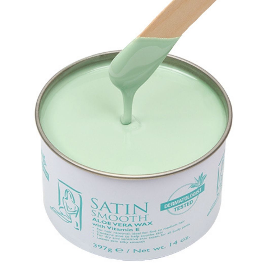 Satin Smooth Aloe Vera Creamy Green Soft Wax