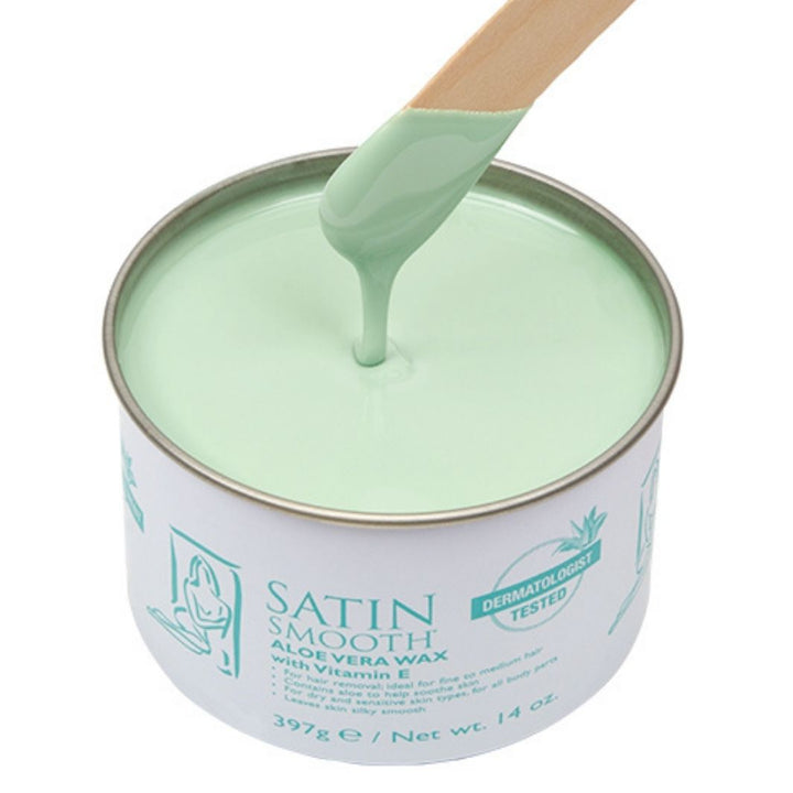 Satin Smooth Aloe Vera Creamy Green Soft Wax