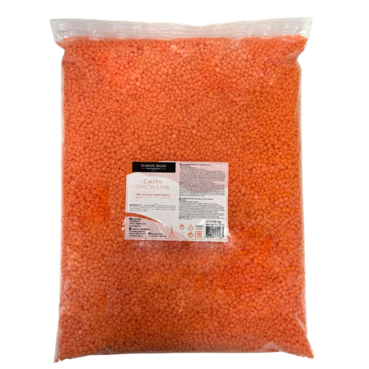 Cirepil Cristalline Orange Hard Wax Bulk Bag 8.3 lbs.