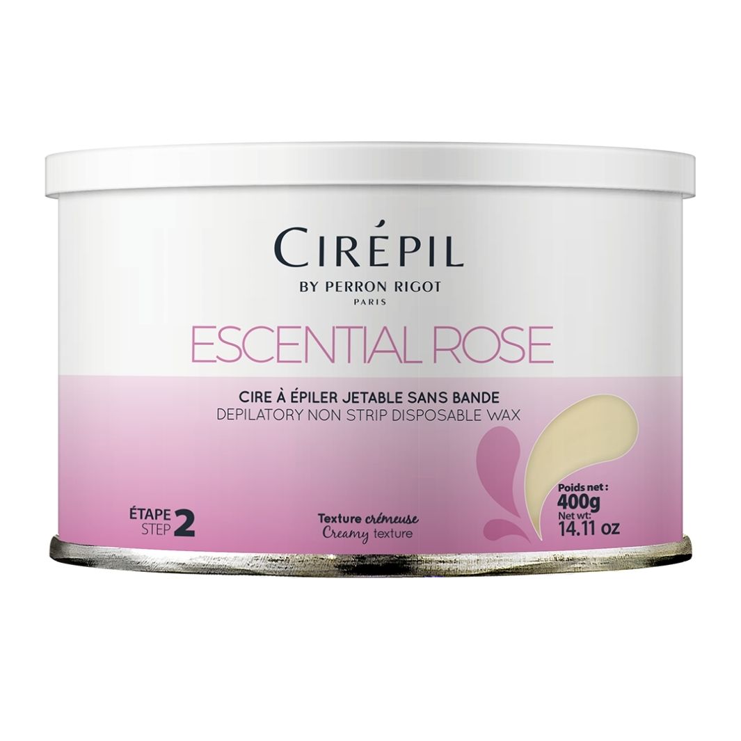 Cirepil Escential Rose Creamy White Hard Wax 14 oz Tin