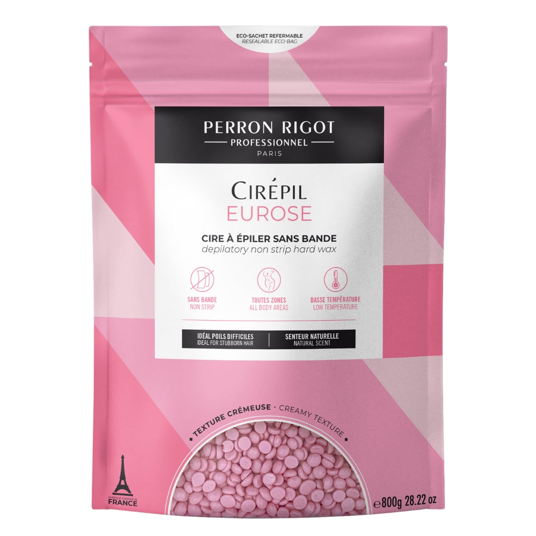 Cirepil Eurose Creamy Pink Hard Wax Beads 1.76 lb Bag