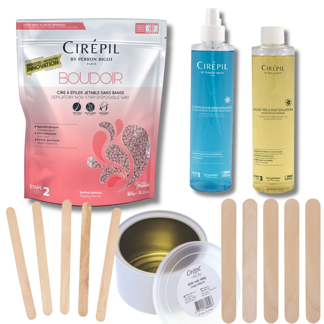 Cirepil Boudoir Pink Hypoallergenic Hard Wax Professional Starter Kit