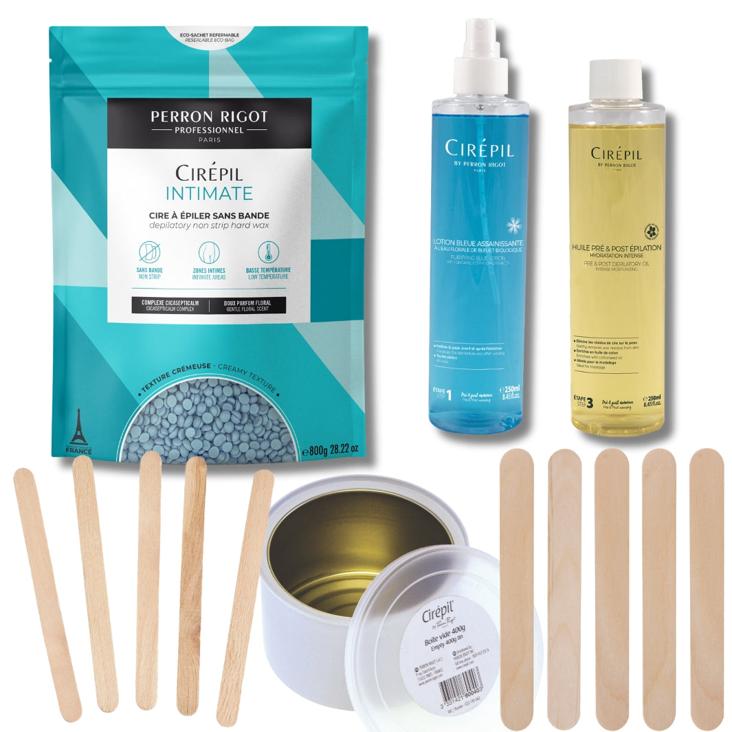 Cirepil Intimate Creamy Blue Hard Wax Professional Starter Kit