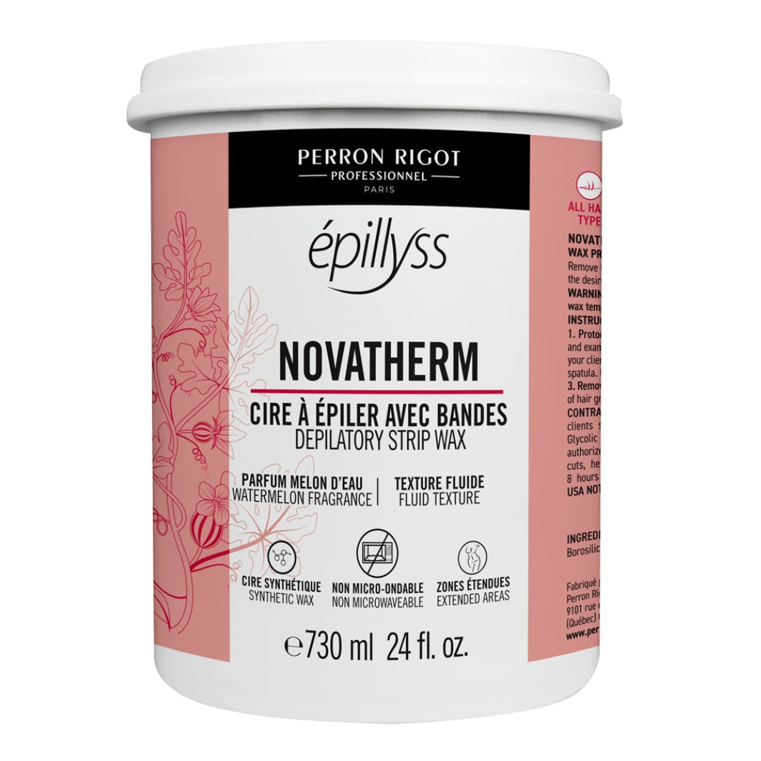 Epillyss Novatherm Red Soft Strip Wax 24 oz for waxing large areas