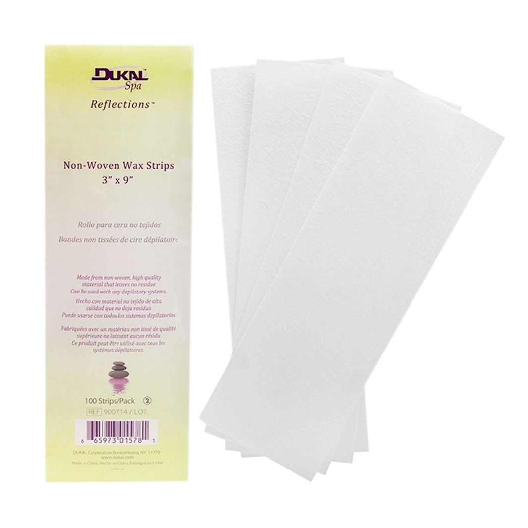 3"x9" Dukal Spa Non-Woven Pellon Waxing Strips