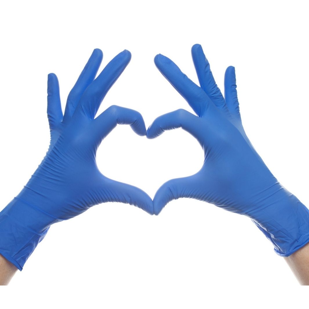 Cobalt Blue Nitrile Gloves, Powder-Free 100 ct Small