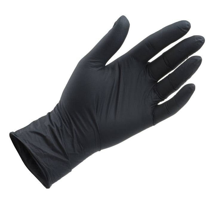 Sanek Small Black Nitrile Gloves Powder-Free 100 ct