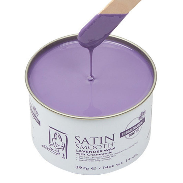 Satin Smooth Lavender with Chamomile Purple Soft Wax