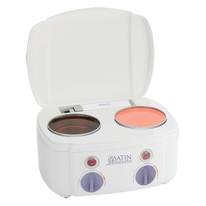 Satin Smooth Double Wax Warmer with Lid Cover