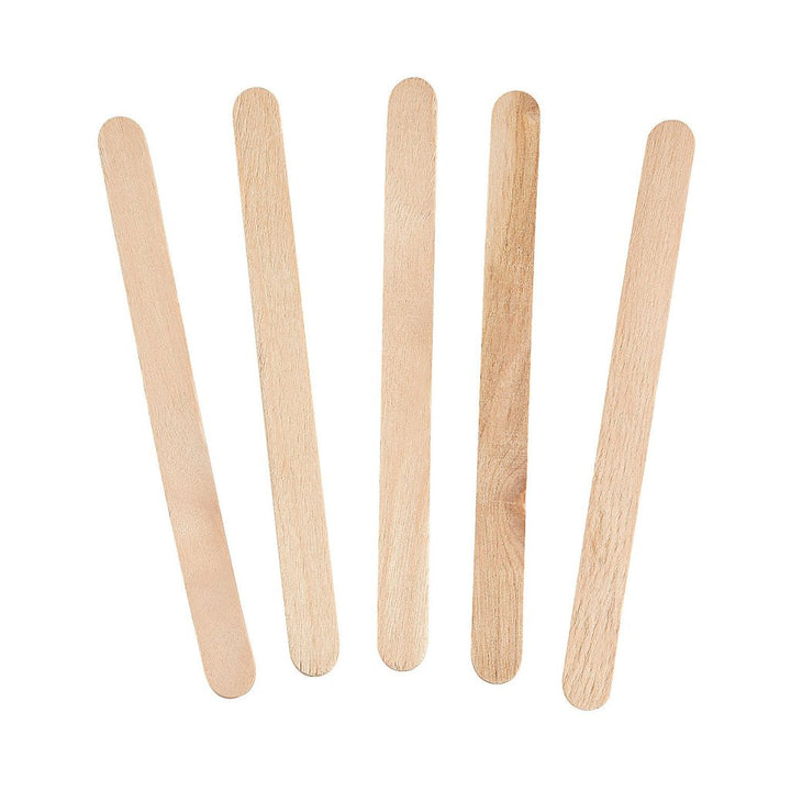 Small 4.5" Popsicle Size Wax Applicator Sticks
